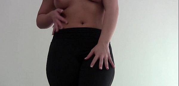  These yoga pants hug my ass and pussy so tight JOI